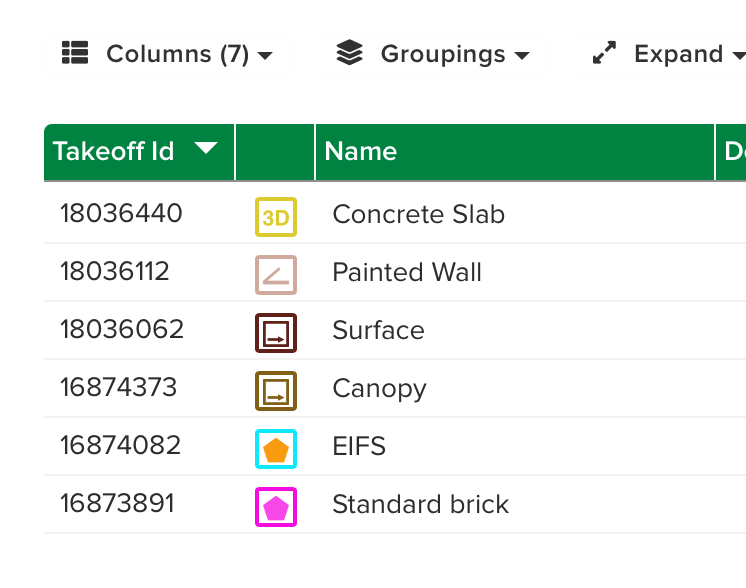 Graphical user interface, table  Description automatically generated